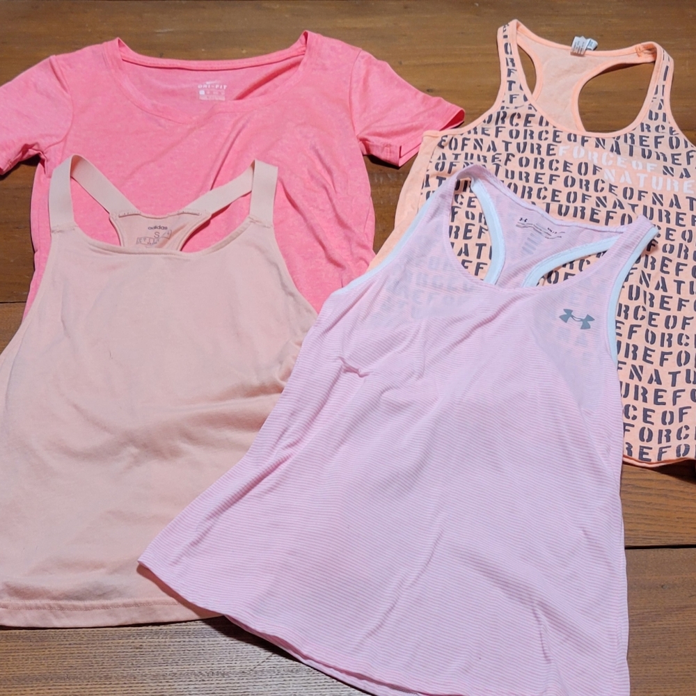 Set Of Name Brand Pink & Peach Tops